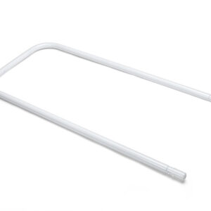 U-förmige Seitenstütze mit Federclip LM-9 und Endkappe LM-6 für Oval Frame Pools